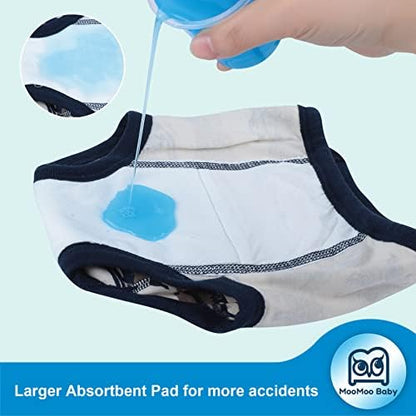 MooMoo Baby cotton training pants four pack assortment for boys and girls