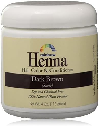 Two pack Rainbow Research Henna Persian Dark Brown natural hair dye