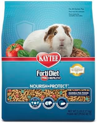 Back label of Kaytee Nourish and Protect pet food showcasing ingredients and feeding instructions.