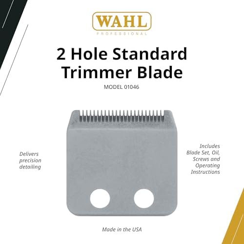 Wahl replacement trimmer blade stainless steel set