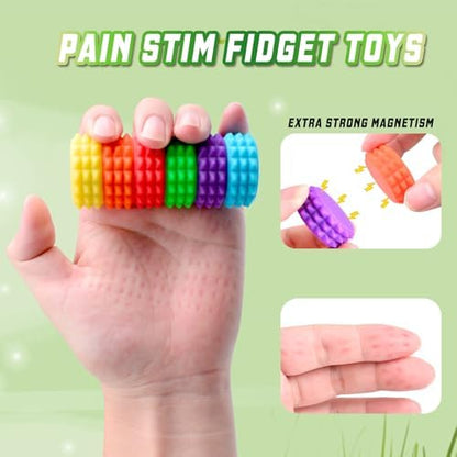 Adult holding compact asiowely fidget toy in palm for scale