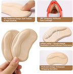 Side profile of breathable mesh heel liners for blister prevention