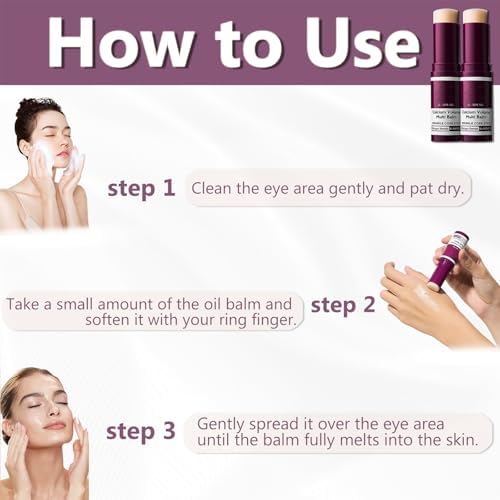 Two pieces of Coleeson multi balm stick displaying the compact travel size design.