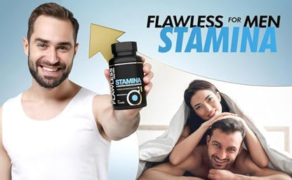Flawless For Men Stamina side view showing ingredient list