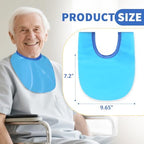 Blue adjustable neck stoma protector for laryngectomy patients