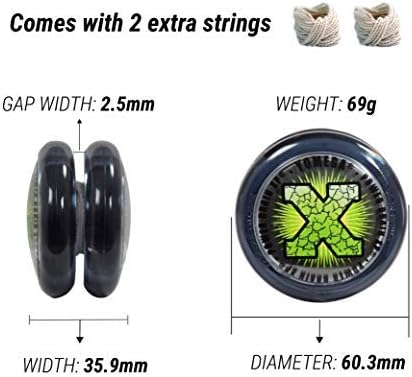 Yomega Power Brain XP yoyo clear window side view