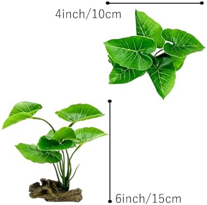 Smoothedo-Pets plastic aquarium plant showing leaf structure details