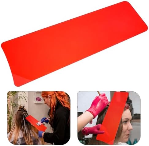 Red acrylic hair highlight paddle for salon and home use