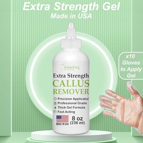 Extra strength foot callus removal gel with precision applicator tip.