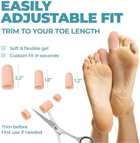 Reusable big toe protectors being applied for ingrown nail relief