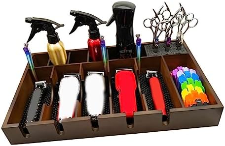 PLAFOPE wooden hair trimmer holder showcasing sturdy wear resistant wood construction details