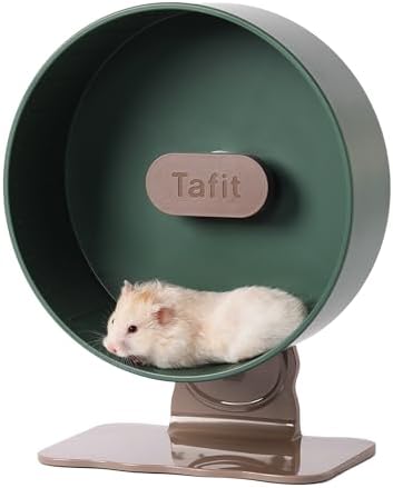 Tafit dual bearing silent small animal exercise wheel side profile view