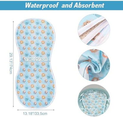 4 piece set of reusable baby changing table pad covers