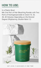 Keratin Bar extra strength powder lightener packaging detailing the protective Plex technology