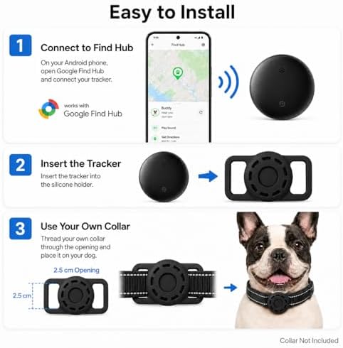 JNLIK GPS pet locator box packaging with genuine product authenticity details visible