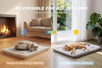 Cat Cooling Mat, Self Warming Cat Bed, Reversible Warm & Cooling Cat Bed, Winter Warm Cat Pad & Summer Cooling Cat Mat for Kittens & Small Dogs, Perfect for Crates, Beds & Sofas, Gray, 18" x 24" - Image 3