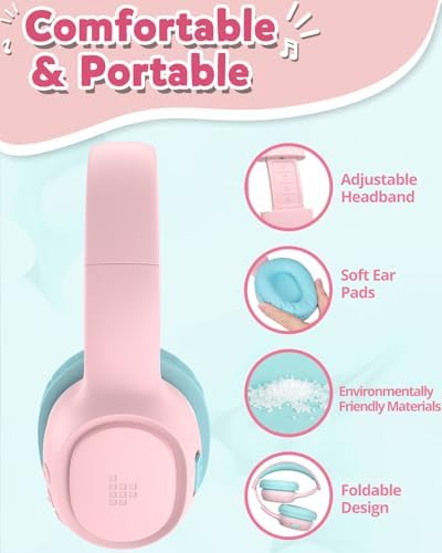 Close up of Tronsmart KH02 Bluetooth headphones controls and microphone