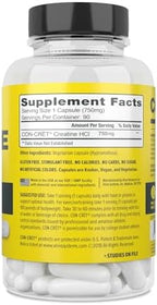 Con-Cret fitness supplement bottle close up