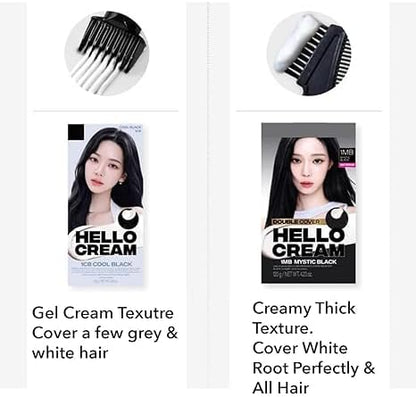 At home premium hair coloring cream kit for uniform shade