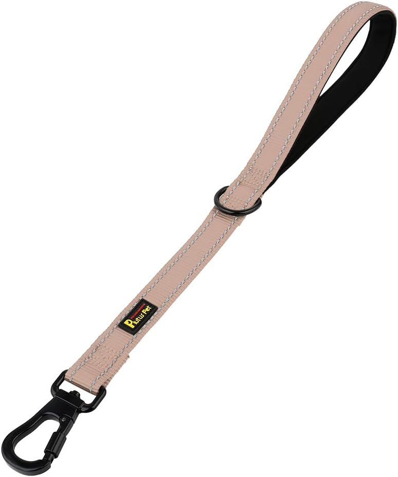 PLUTUS PET 10 Inch Short Dog Leash for Large Dogs with Locking Carabiner Clip & Padded Handle 10", Pink - Image 11