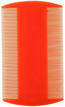 Side profile of the compact BinaryABC plastic grooming comb highlighting the tooth density.
