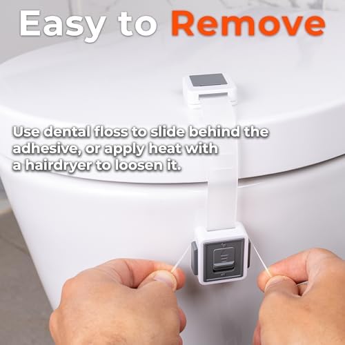 Close up of the durable ABS plastic construction on the HomeBrella universal appliance lock.