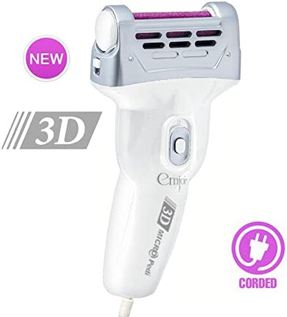 Emjoi electric foot file with purple Xtreme Coarse SoftFlex roller