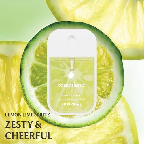Touchland Hydrating Hand Sanitizer Spray, FRESH Trio Set (Mint, Citrus, Lemon Lime), 1 FL. OZ. Travel Size Power Mist Sprays (Set of 3) - Image 5