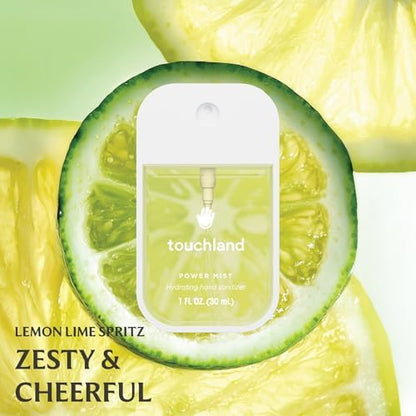 Touchland Hydrating Hand Sanitizer Spray, FRESH Trio Set (Mint, Citrus, Lemon Lime), 1 FL. OZ. Travel Size Power Mist Sprays (Set of 3) - Image 5