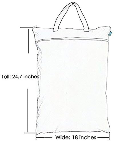 Teamoy wet dry bag storing cloth diapers and laundry