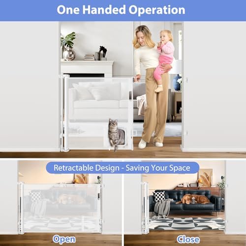 One handed operation top lock button mechanism on Betertek gate.