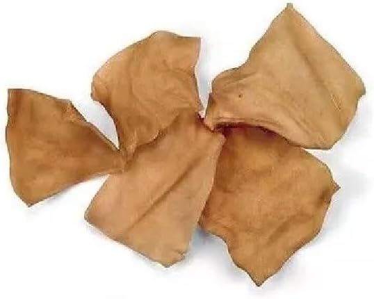 Natural thick cut cattle hide dog chew chips bulk pack close up
