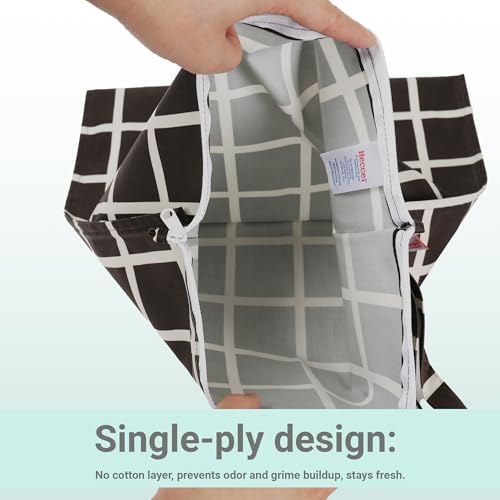 Heccei wet bag with snap handle detail
