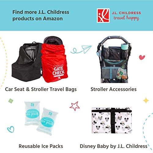 Black J.L. Childress insulated baby bottle bag for daycare and travel