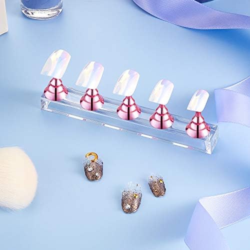 Professional nail art setup with Blulu magnetic display stands