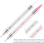 Light Rain nail art kit with 1400 rhinestones and organizer trays