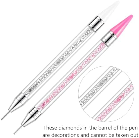 Light Rain nail art kit with 1400 rhinestones and organizer trays