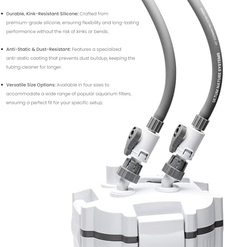 Premium fish tank plumbing line demonstrating the anti static outer coating finish