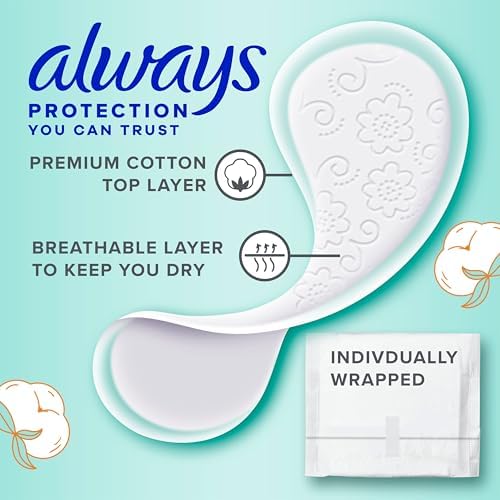 Thin unscented cotton liners individually wrapped for travel and hygiene