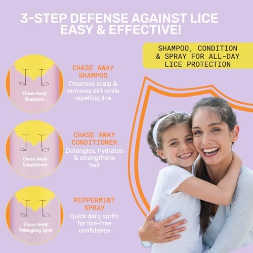 Lice Mamas peppermint detangling spray for kids hair