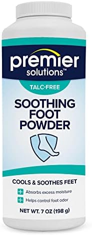 Hypoallergenic foot cooling powder for odor and sweat absorption