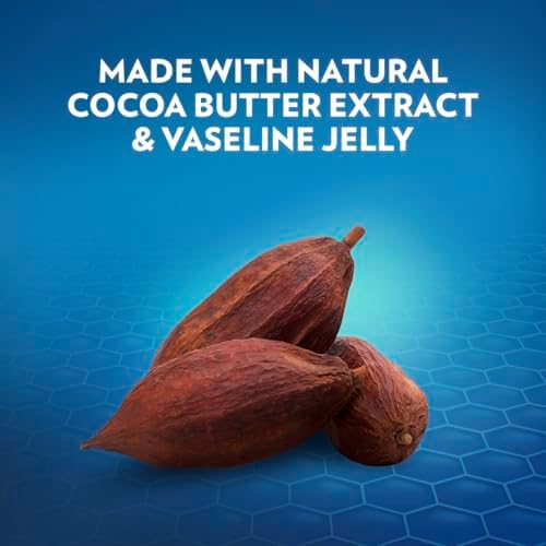 Open jar of Vaseline Blueseal Cocoa Butter conditioning jelly