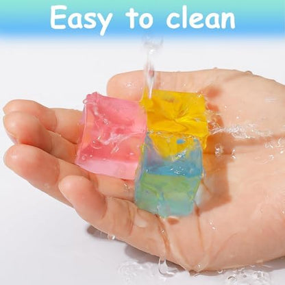 Sketsia sensory toys arranged neatly demonstrating the uniform size of individual pieces.