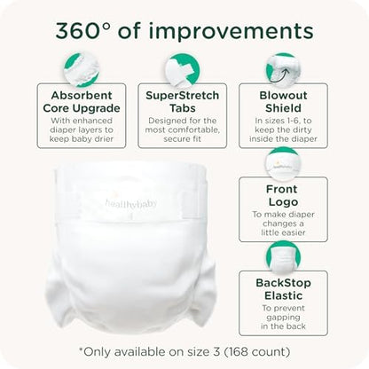 Healthybaby diaper plant-based material texture close up