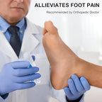 BloomLab heel support inserts showing shock absorbing material for bone spurs.
