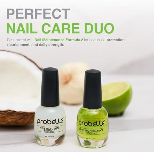 Probelle nail hardener for weak nails providing assistance with structural integrity
