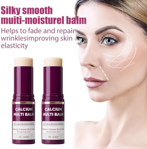 Korean collagen wrinkle bounce multi balm stick being applied to the under-eye area