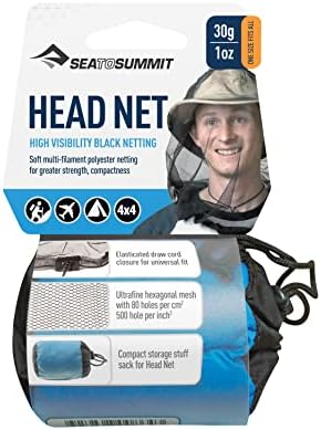 Close up of Sea To Summit fine mesh head net texture
