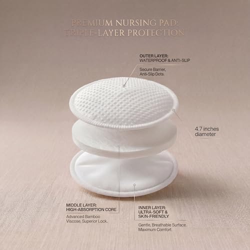 Oiikain nursing pads with included washing bag