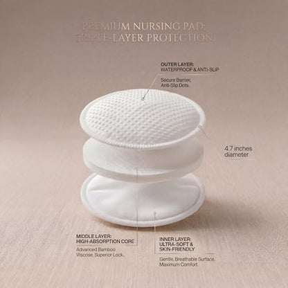 Oiikain nursing pads with included washing bag